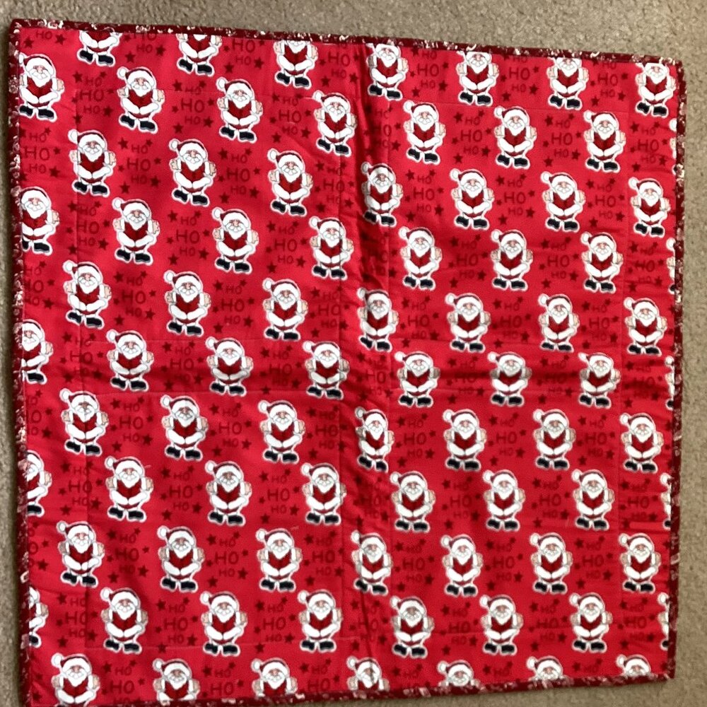 Handmade Square Shape Table Topper Linens Roses Floral Patchwork Home Decor - Picture 3 of 4